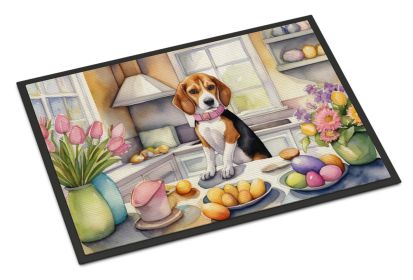 NEW Decorating Easter Beagle Doormat Front Door Mat Indoor Outdoor Rugs for Entryway, Non Slip Washable Low Pile, 18H X 27W