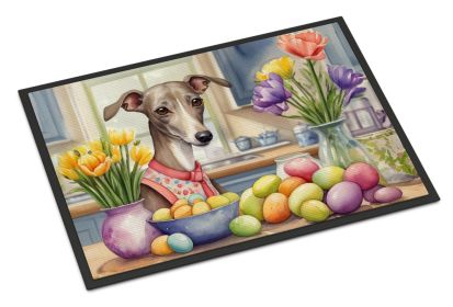 NEW Decorating Easter Italian Greyhound Doormat Front Door Mat Indoor Outdoor Rugs for Entryway, Non Slip Washable Low Pile, 18H X 27W