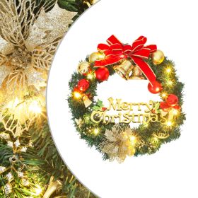 Christmas Wreath with 20 LEDs Green 17.7"