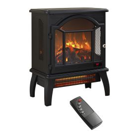 18 inch 3D Flame Electric Infrared Quartz Fireplace Stove with remote control