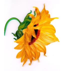 Quilted Paper Painting Creative Handmade Crafts (Option: Sunflower-Basic)