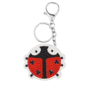 Animal diamond painting  keychain (Option: Ladybird)