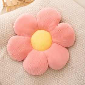 Flower Pillow,Flower Shaped Throw Pillow Butt Cushion Flower Floor Pillow,Seating Cushion (Color: Pink, size: M)