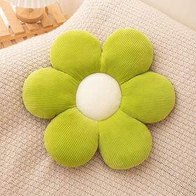 Flower Pillow,Flower Shaped Throw Pillow Butt Cushion Flower Floor Pillow,Seating Cushion (Color: Green, size: M)